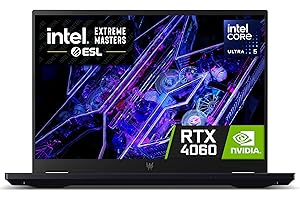 Acer Predator Helios Neo 14 PHN14-51 Gaming Laptop - Intel Core Ultra 5 125H, 16GB, 512GB SSD, NVIDIA GeForce RTX 4060 8G, 14.5" WQXGA IPS 120Hz, Windows 11 , Black