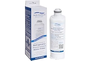 Aqualogis Filtro dell'acqua per frigorifero compatibile con Samsung DA97-17376B, DA97-08006C, HAF-Qin, HAF-Qin/EXP (singolo)
