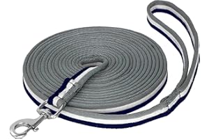 START ENJOY THE RIDE Start Longe Cheval 8 m en Nylon Durable avec dragonne antidérapante + Mousqueton Solide – Contrôle Total & Confort pour Dressage et Travail au Sol