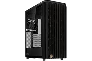 ASUS ProArt PA401 Wood Edition, Chasis PC ATX para Torre Mediana, Panel Frontal de Madera, Panel Lateral de Cristal Templado, 2 Ventiladores de 160 mm con aspas anulares, Bloqueo de Botones