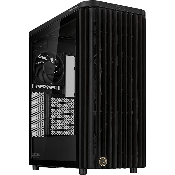 Fractal Design North Charcoal Black Tempered Glass Dark - Wood