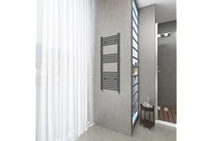 OCEAN ITALY S.R.L. Scaldasalviette radiatore da bagno moderno anthracite dimensioni 1200X450 mm
