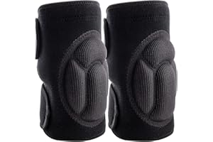 JODSEN Knee Pads for Work, Protective Garden Kneeling Pads Anti-Slip Collision Avoidance Knee Sleeve for Women and Men, Multifunction Knee Caps for Gardening, Sport, Skating (Black)