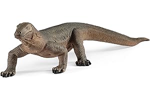 Schleich- Figura de Dragón de Komodo, Colección Wild Life, 15.60 cm (14826)