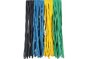 AOUOU Lot de 40 élastiques en caoutchouc robustes pour dossiers, fournitures de bureau et de maison - Longueur 300 mm