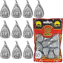 PRO FILSTAR Piombi da Pesca Gripper 3 x 80g - Piombo da Pesca a Girelle - Carpfishing - Pesca Accessori - Attrezzatura da Pesca alla Carpa - Kit Pesi Piombini - Kit