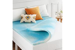 Best Price Mattress Swirl Gel AeroBreeze madrasskydd med svalkande luftflöde, minnesskum, 5,1 cm, dubbelsäng