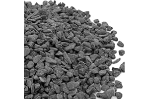 FLONATUR Canto Rodado Negro 20/40, 25 Kilos, Piedras Decorativas para Jardín, Ayuda contra Cambios Bruscos de Temperatura, Mejora el Drenaje, Mantiene la Humedad del Suelo