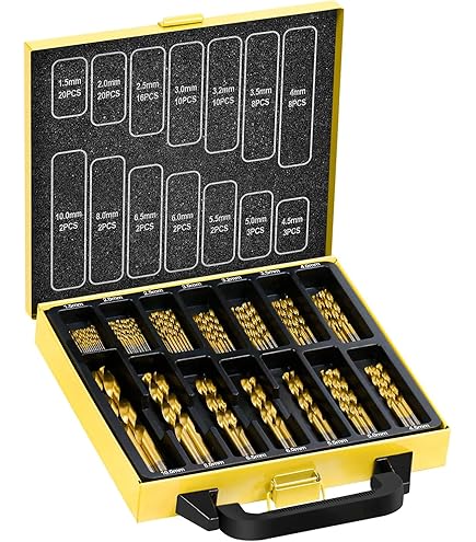 100 X TopsTools TT100TW 1mm - 10mm Boîte De Rangement Pour Forets