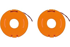 Worx WA0004 Replacement Spool Line Twin Pack for WORX Grass Trimmer WG169E, WG163E, WG154E, WG157E – Pre-Wound DNA2 Double Helix Cutting Line – 2 x Spools for 20V Cordless Strimmer