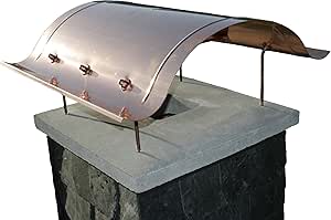 Kaminabdeckung aus Kupfer, handgefertigte Schornsteinabdeckung