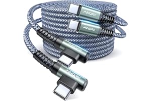 AINOPE USB C Kabel[2M+2M][2 Stück] 60W Ladekabel USB C PD3.0 Schnellladekabel USB C, Nylon für iPhone 16 Pro Max Samsung Galaxy S24 S23 S22 Note 20 iPad Pro Air mini Macbook Pixel