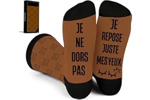 NALKEEZ Chaussettes Humour homme,Cadeau Original anniversaire homme,Chaussettes rigolotes,Gaming,Foot,Drole,Rigolo,Personnalisé,Idée Cadeau Ado Garçon,Papa,Coffret Cadeau Homme,Gamer,Jeux vidéo