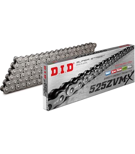 DID ZVMX X-Ringkette Gold 520 Teilung 118 Glieder Nietschloss Motorrad Kette