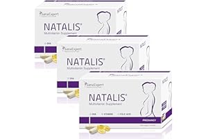 ‎SANAEXPERT SanaExpert Natalis Vitamine für die Schwangerschaft mit 700 µg DHA Omega-3 Folsäure Eisen, 90 Kapseln, 3-Monatspackung
