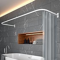 ABAKUHAUS Abstrakt Duschvorhang 175x220cm - Blumendesign Mit 12 Haken