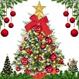 Albero Di Natale 60 Cm Con Decorazioni - Mini Kit Completo Con Luci E Ornamenti - 2