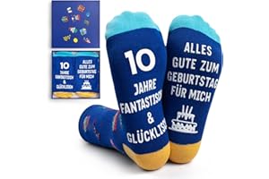 NxnChc 10 lat, dla dziewczynek i chłopców, modne prezenty urodzinowe, pudełko prezentowe, zabawne skarpety dla dziewczynek i rodziny, idealne zabawne dla przyjaciół i rodziny, różowe, czarne,