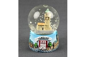 Buddel-Bini Versand Schneekugel klein St. Pauli Landungsbrücken Hamburg Schüttelkugel Glitzerkugel Mitbringsel