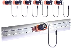 INDUSTRIE PLANET 6 x Pions à Crochet aéro Crochet d’arrimage Pion avec Crochet pour Rail d'arrimage aéronautique