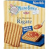 Mulino Bianco Fette Biscottate Rigate, Senza Olio di Palma, Ideali da Spalmare, 315 g