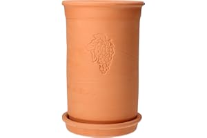VAN WELL Cantina Terra Toscana Refroidisseur de Bouteille d’Eau, de vin et de Champagne Ø 10 cm Hauteur 18 cm – 1 pièce