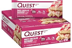 Quest Nutrition Quest Bar White Chocolate Raspberry 12/box, 720 g