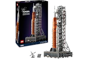 LEGO Icons NASA Artemis Startrampe, Geschenk, Dekoration fürs Wohnzimmer oder Büro, Bauset für Erwachsene, mit Orion-Raumkapsel und Startrampe, Sammlerstück 10341