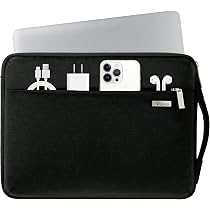 Housse Ordinateur Portable 15-16 Pouces - Poche Avant Cachée - Protection Basique - Compatible PC Portable, Chromebook