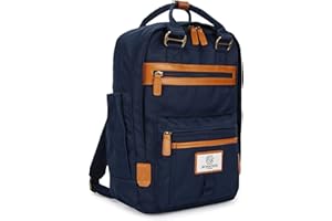 SEVENTEEN LONDON – Modern Urban Unisex 'Wimbledon' Backpack in a Classic Slim Simple Design – Fits Laptop up to 13”