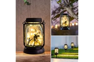 ‎JIAUFU JIAUFU Gartenlampe Dekor Solar 3in1, Geschenke für Mama, Oma, Frau und jedermann, Garten-Geschenke, Solar Outdoor-Gartenbeleuchtung, Zaunbeleuchtung, Pfadbeleuchtung,Dekor Beleuchtung,Magische Dekor