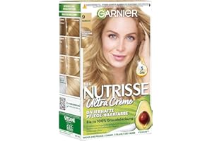 Garnier Creme Coloration, colorante per capelli, colore permanente per capelli, con 3 oli nutrienti, Nutrisse, 090 Light Blonde, 1 pezzo