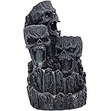 Nemesis Now Skull Backflow Tower Incense Burner 17.5cm Black, Resin