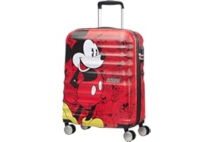 American Tourister Wavebreaker Disney - Spinner S, Kindergepäck, 55 cm, 36 L, Mehrfarbig (Mickey Comics Red)