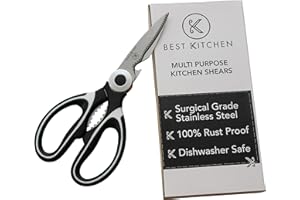 Best kitchen Heavy Duty Cooking Scissors for Poultry, Meat, Herb Cutting - Multipurpose Dishwasher Safe Kitchen Shears - Surgical Grade Stainless Steel