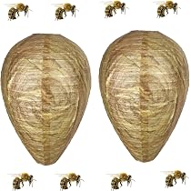 Faux Nids De Guêpes BOBOZHONG - Lot De 2 Répulsifs Naturels Non-toxiques Pour Extérieur - Protection Maison Et Jardin