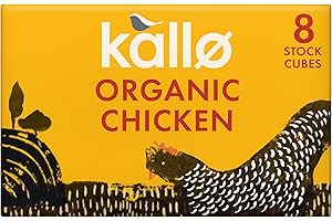 Kallo Organic Chicken Stock Cubes, Gluten Free & Coeliac Friendly with No Artificial Colours, 12 x 88g
