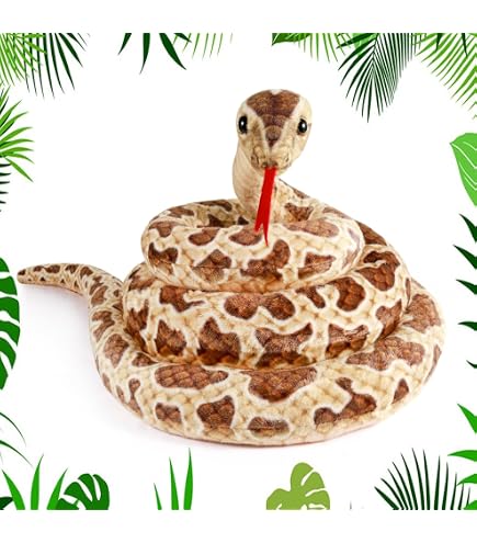 Aurora World 31839 – Mini Flopsie Serpente Slick Peluche 23 Cm – Morbido Con Sonaglio, Verde E Marrone
