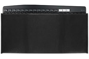 kwmobile Custodia Copritastiera Compatibile con Universal Keyboard (L) - Protezione Antipolvere Tastiera PC - Cover Protettiva Nero