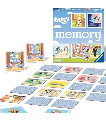 RAVENSBURGER Domino Bluey jeu de cartes