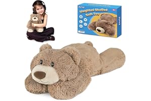 Joyreal Weighted Stuffed Animal, Anxiety przytulanka do drzemki, wydra pluszowa, dla 3+ dzieci i dorosłych