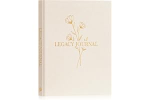 Lanpn Grandparents Legacy Journal Book with Prompts, Tell Me Your Life Story Memory Book to Fill Out, Mom Story Family Memory Book Keepsake Generational Journal, Grandpa Grandma Parents Gift, Beige