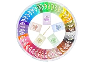 ‎DECORROM Epoxidharz Farbe - 50er x 5g Seifenfarbe Metallic Farbpigmente mit Löffel - Epoxy Farbe Pigment Mica Powder für Epoxidharz Kunst,Farbe - Metallic Resin Mica Pulver für Nagelkunst und Seifen - 250g