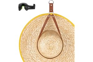 CAIRIAC Cowboy Hat Holder for Truck, Hat Mount for Cars, Cowboy Hat Rack Hanger Truck Accessories for Men (Brown) 1 Pack Car Seat Hat Hook for Travel