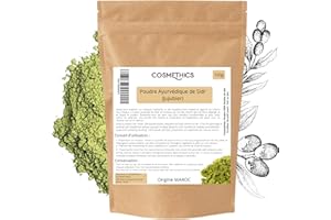 Polvo ayurvédico de Sidr (azufaifo) Cosm'Ethics 100% Natural limpia el cuero cabelludo y restaura el volumen y el brillo 100 g.