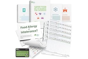 TYSR Safer Food Better Business 2025 with Food Safety Book, 13 Month Diary, 2 x Allergen Posters and Content Sheets & More for Caterers Restaurants Takeaways