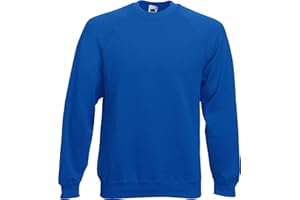 Sweatshirt Basic Sweat Raglan Herren Pullover Fruit of The Loom S-XXL 12 Farben