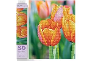 Diamond Dotz Simply Dotz Diamond Art Kit 13.8"X10.6"-Love Tulips