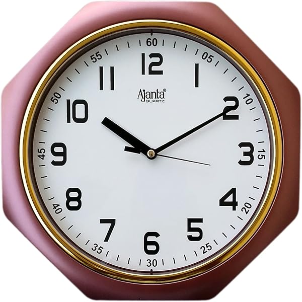 Bai Design Retro Kitchen Timer Wall Clock in Chrome Silver