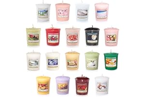 Yankee Candle Value Bundle with 18 Votive Scented Candles, Mixed Popular Fragrances, 1627774